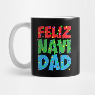 Feliz Navi Dad Christmas Lights Funny Pun Mug